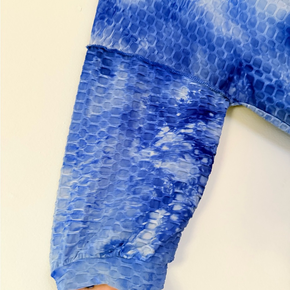 Tie-Dye Waffle knit Midi Dresses - - Picture 5 of 9